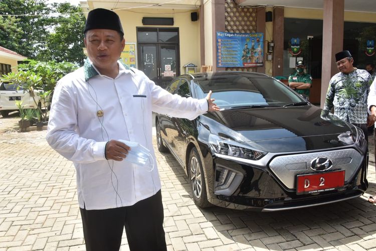 Geber Mobil Listrik, Baterai Hyundai Ioniq Wagub Jabar Sisa 3 Persen
